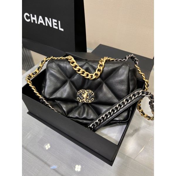 CHANEL 19 bag goat skin