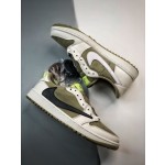 Nike  Travis Scott x Air Jordan 1 Low Golf后跟鬼脸logo