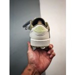 Nike  Travis Scott x Air Jordan 1 Low Golf后跟鬼脸logo