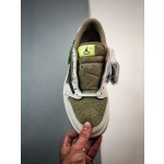 Nike  Travis Scott x Air Jordan 1 Low Golf后跟鬼脸logo