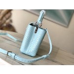 𝐋𝐎𝐔𝐈𝐒𝐕𝐔𝐈𝐓𝐓𝐎𝐍 M48865 blue crocodile pattern silver buckle