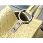 𝐋𝐎𝐔𝐈𝐒𝐕𝐔𝐈𝐓𝐓𝐎𝐍 M48865 yellow crocodile pattern silver buckle