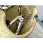 LOUIS VUITTON M48865 Yellow Crocodile Silver Buckle