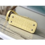 𝐋𝐎𝐔𝐈𝐒𝐕𝐔𝐈𝐓𝐓𝐎𝐍 M48865 yellow crocodile pattern silver buckle