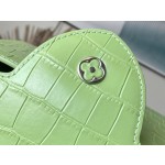 𝐋𝐎𝐔𝐈𝐒𝐕𝐔𝐈𝐓𝐓𝐎𝐍 M48865 green crocodile pattern silver buckle