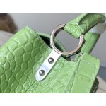 𝐋𝐎𝐔𝐈𝐒𝐕𝐔𝐈𝐓𝐓𝐎𝐍 M48865 green crocodile pattern silver buckle