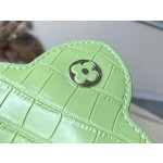 𝐋𝐎𝐔𝐈𝐒𝐕𝐔𝐈𝐓𝐓𝐎𝐍 M48865 green crocodile pattern silver buckle