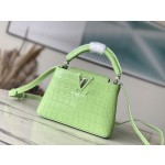 𝐋𝐎𝐔𝐈𝐒𝐕𝐔𝐈𝐓𝐓𝐎𝐍 M48865 green crocodile pattern silver buckle