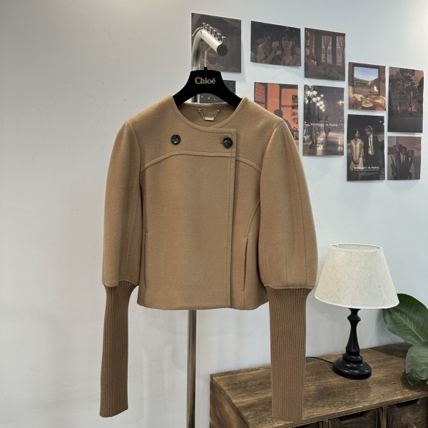 Chloe Wool Coat Coat G83 (consult customer service to confirm size before placing an order)