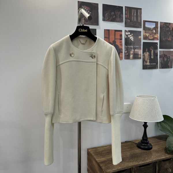 Chloe Wool Coat Coat G81 (consult customer service to confirm size before placing an order)