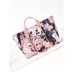 CHANEL print ➕ Wooden pearl logo beach bag model number AS3257