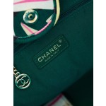 CHANEL print ➕ Wooden pearl logo beach bag model number AS3257