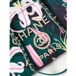 CHANEL print ➕ Wooden pearl logo beach bag model number AS3257