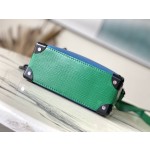 𝐋𝐎𝐔𝐈𝐒𝐕𝐔𝐈𝐓𝐓𝐎𝐍 M44840 Blue Green Mini Soft Trunk Handbag