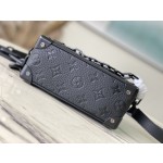 𝐋𝐎𝐔𝐈𝐒𝐕𝐔𝐈𝐓𝐓𝐎𝐍 M55702 black lychee patterned MINI SOFT TRUNK handbag