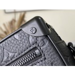 𝐋𝐎𝐔𝐈𝐒𝐕𝐔𝐈𝐓𝐓𝐎𝐍 M55702 black lychee patterned MINI SOFT TRUNK handbag