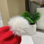 Christmas Prada hanging ball wool hat