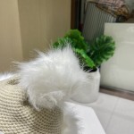 Christmas Prada hanging ball wool hat