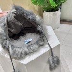 Christmas Prada hanging ball wool hat