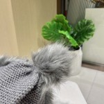 Christmas Prada hanging ball wool hat