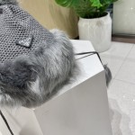 Christmas Prada hanging ball wool hat