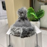 Christmas Prada hanging ball wool hat