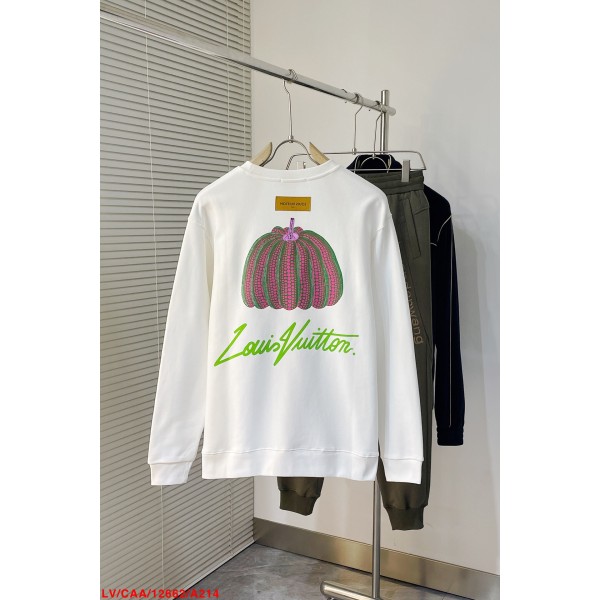 Louis Vuitton 𝟐𝟎𝟐𝟑𝟑 Autumn and Winter Latest Exclusive Pumpkin Series Heavy Craft Round Neck Sweater