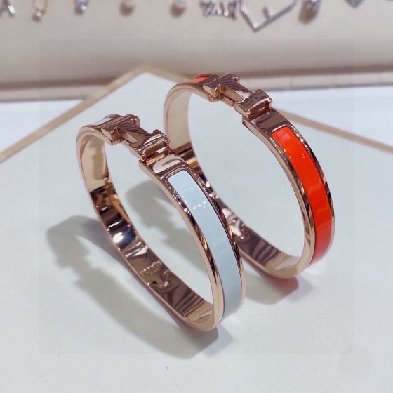 Herm è s Enamel Bracelet Small Mini Edition 8mm Precision Edition