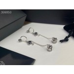 Crow Heart Dark Skull Cross Crown Earrings