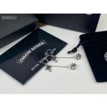 Crow Heart Dark Skull Cross Crown Earrings