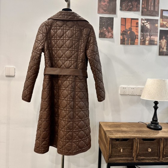 DIOR New Leather Coat G48 (Consult customer service to confirm the size before placing an order for a customized version)