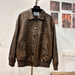 Prada's new leather jacket G47 (consult customer service to confirm the size before placing an order for a customized version)