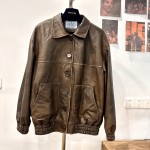 Prada's new leather jacket G47 (consult customer service to confirm the size before placing an order for a customized version)