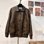 Prada's new leather jacket G47 (consult customer service to confirm the size before placing an order for a customized version)