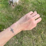 Crow Heart Bracelet Dark Millennium Wind Cross Skeleton