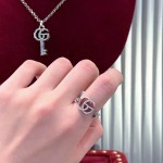 𝐆𝐮𝐜𝐜𝐢 925 Sterling Silver Double G Ring