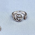𝐆𝐮𝐜𝐜𝐢 925 Sterling Silver Double G Ring