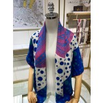 LOUIS VUITTON pumpkin printed cashmere square scarf