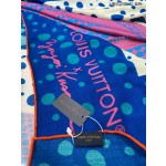 LOUIS VUITTON pumpkin printed cashmere square scarf
