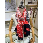 LOUIS VUITTON pumpkin printed cashmere square scarf