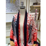 LOUIS VUITTON pumpkin printed cashmere square scarf