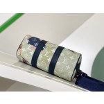 𝐋𝐎𝐔𝐈𝐒𝐕𝐔𝐈𝐓𝐓𝐎𝐍 M46804Keepall XS handbag black silver color pumpkin screen printing