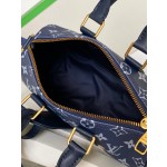 𝐋𝐎𝐔𝐈𝐒𝐕𝐔𝐈𝐓𝐓𝐎𝐍 M46804Keepall XS handbag black silver color pumpkin screen printing