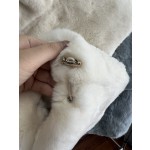 Fendi Rex Rabbit Fur Vest G21 (consult customer service to confirm size before placing an order)