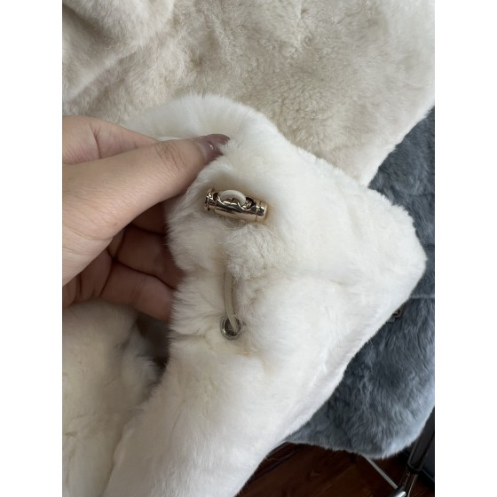 Fendi Rex Rabbit Fur Vest G21 (consult customer service to confirm size before placing an order)