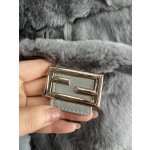 Fendi Rex Rabbit Fur Vest G21 (consult customer service to confirm size before placing an order)
