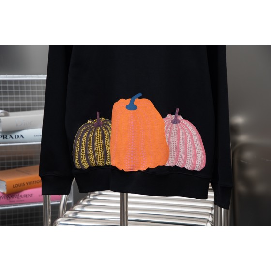 Louis Vuitton 23ss New Round Neck Sweater with Pumpkin Pattern Appearing from Bottom