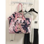 CHANEL print ➕ Wooden pearl logo beach bag model number AS3257