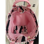 CHANEL print ➕ Wooden pearl logo beach bag model number AS3257