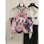 CHANEL print ➕ Wooden pearl logo beach bag model number AS3257